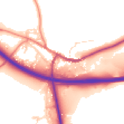 Daytime road noise heatmap for CA17 4BY