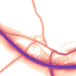 Daytime road noise heatmap for CA17 4DB