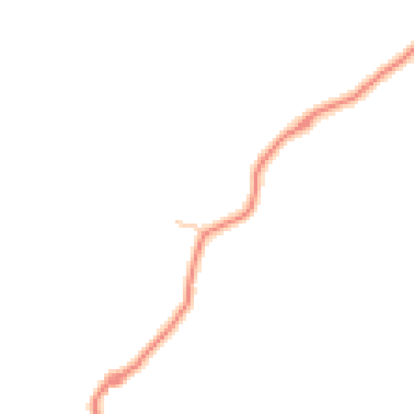 Daytime road noise heatmap for CA17 4DJ
