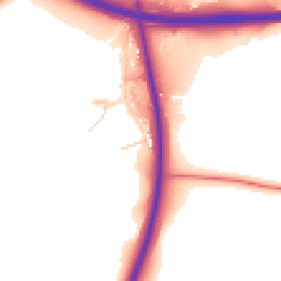 Daytime road noise heatmap for CA17 4EH