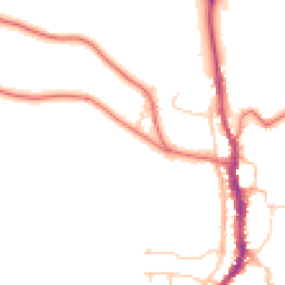 Daytime road noise heatmap for CA17 4EL
