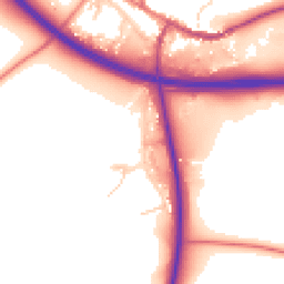Daytime road noise heatmap for CA17 4EN