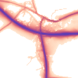 Daytime road noise heatmap for CA17 4EY