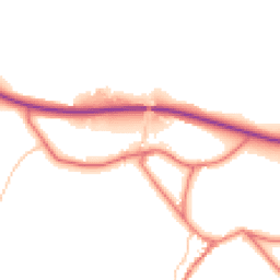 Daytime road noise heatmap for CA17 4LT