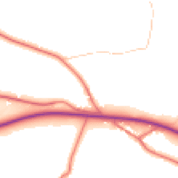 Daytime road noise heatmap for CA17 4NY