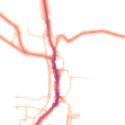 Daytime road noise heatmap for CA17 4QX