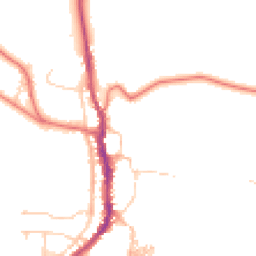 Daytime road noise heatmap for CA17 4RD