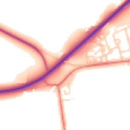Daytime road noise heatmap for CA7 0EN