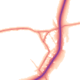 Daytime road noise heatmap for CA7 2AB
