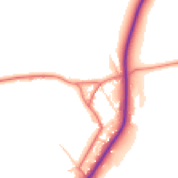 Daytime road noise heatmap for CA7 2HL