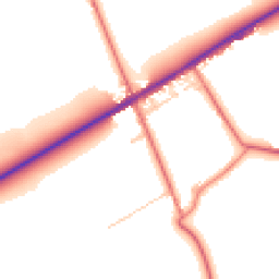 Daytime road noise heatmap for CA7 2LZ