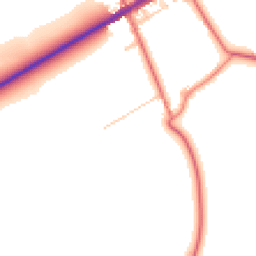 Daytime road noise heatmap for CA7 2PB