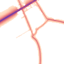 Daytime road noise heatmap for CA7 2PN