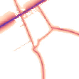 Daytime road noise heatmap for CA7 2PR