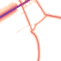 Daytime road noise heatmap for CA7 2PW