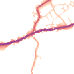 Daytime road noise heatmap for CA7 3AB