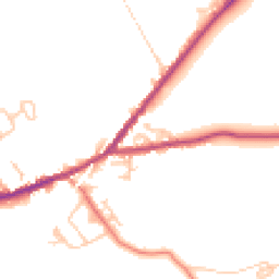 Daytime road noise heatmap for CA7 3DB