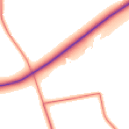 Daytime road noise heatmap for CA7 8LL