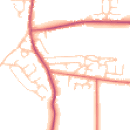 Daytime road noise heatmap for CA7 9LY