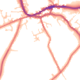 Daytime road noise heatmap for CA8 1AD