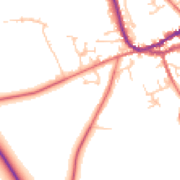 Daytime road noise heatmap for CA8 1AF