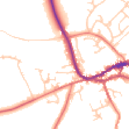 Daytime road noise heatmap for CA8 1AH