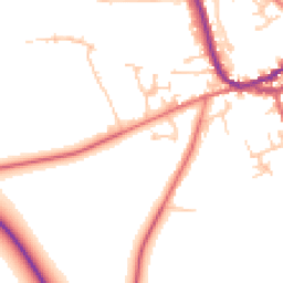 Daytime road noise heatmap for CA8 1AJ
