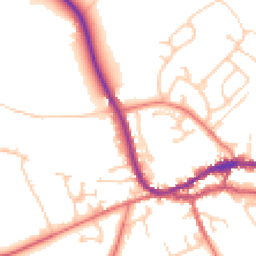 Daytime road noise heatmap for CA8 1AS