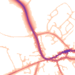 Daytime road noise heatmap for CA8 1AT