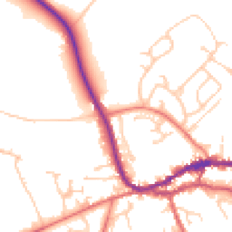 Daytime road noise heatmap for CA8 1AU