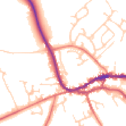 Daytime road noise heatmap for CA8 1AX