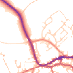 Daytime road noise heatmap for CA8 1AY