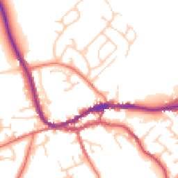 Daytime road noise heatmap for CA8 1BB