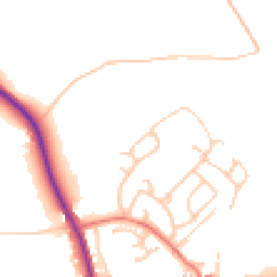 Daytime road noise heatmap for CA8 1BH