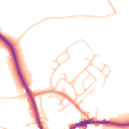 Daytime road noise heatmap for CA8 1BL