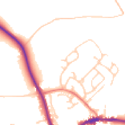 Daytime road noise heatmap for CA8 1BQ
