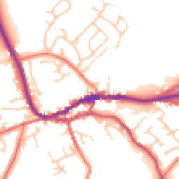 Daytime road noise heatmap for CA8 1BU