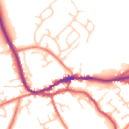 Daytime road noise heatmap for CA8 1BX