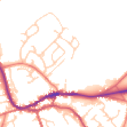 Daytime road noise heatmap for CA8 1DA