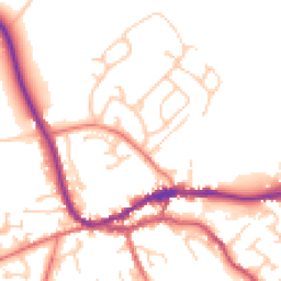 Daytime road noise heatmap for CA8 1DE
