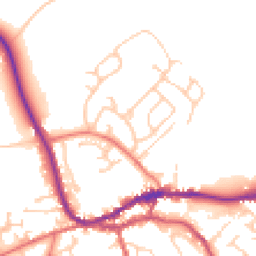 Daytime road noise heatmap for CA8 1DF