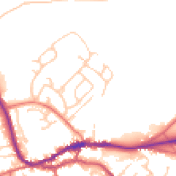 Daytime road noise heatmap for CA8 1DJ