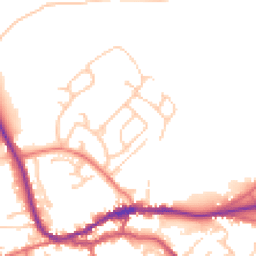 Daytime road noise heatmap for CA8 1DL