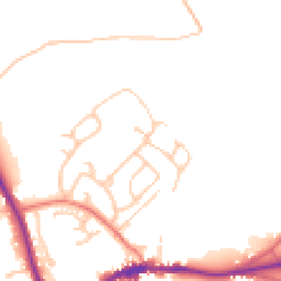 Daytime road noise heatmap for CA8 1DP
