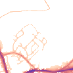 Daytime road noise heatmap for CA8 1DR