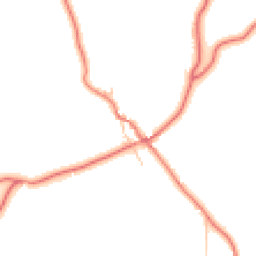 Daytime road noise heatmap for CA8 1LL