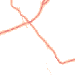 Daytime road noise heatmap for CA8 1LU