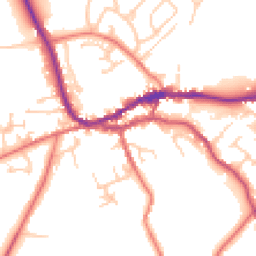 Daytime road noise heatmap for CA8 1NS