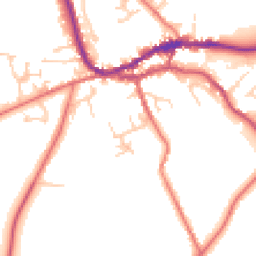 Daytime road noise heatmap for CA8 1QF