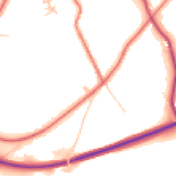 Daytime road noise heatmap for CA8 1QJ